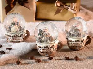 Grossista palla neve natale tazzine caffè