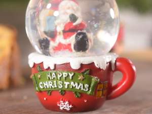 Ingrosso palle sfere neve natale tazzina caffe
