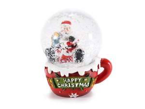 Ingrosso palle sfere neve natale tazzina caffe