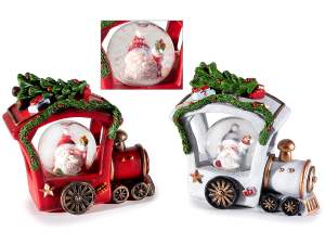 ingrosso palle neve natale trenino