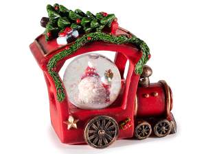 ingrosso palle neve natale trenino