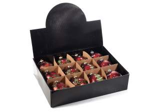 Grossista palline albero natale glitter
