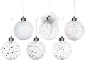 Ingrosso palline natale decori glitter