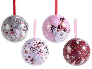 Grossista pallina apribile gnomi di Natale