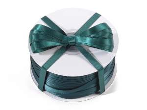 Panglică dublă din satin verde