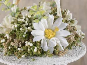 vente en gros panier de chapeau de fleurs artifici
