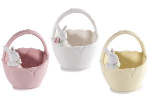 panier de Pâques en céramique en gros