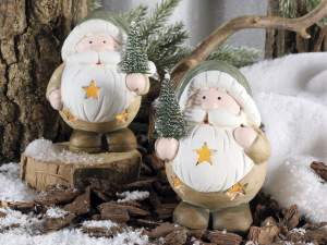 Decoración de terracota al por mayor de Papá Noel