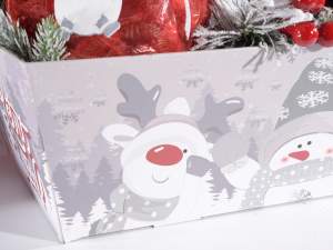 Wholesale paper tray christmas snow