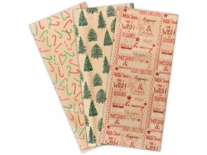 Noël : papier d'emballage, enveloppes et nœuds