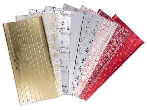Noël : papier d'emballage, enveloppes et nœuds