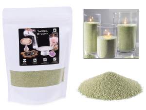 grossiste bougie sable vert à faire soi-même