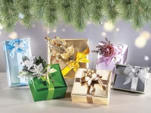 papier cadeau métallique brillant en gros