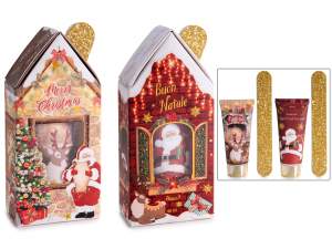 Set de regalo de Navidad con crema de manos de 40 ml y lima