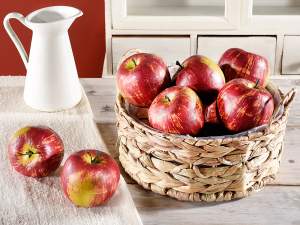 Exhibición de manzanas artificiales al por mayor