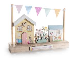 décorations de Pâques en bois en gros