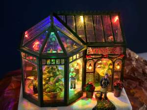 Magazin en-gros din satul de Crăciun pentru lumini