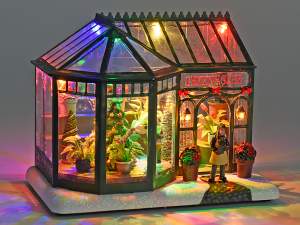 Magazin en-gros din satul de Crăciun pentru lumini
