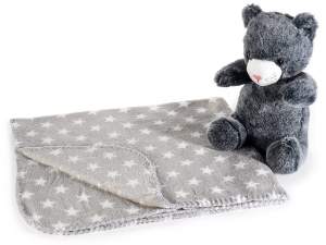 Scaldotto peluche all'ingrosso con coperta