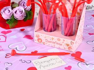 ingrosso cartoleria san valentino penna cuore