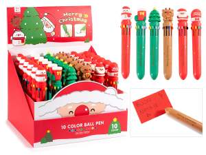 grossista cartoleria penne natale multicolore