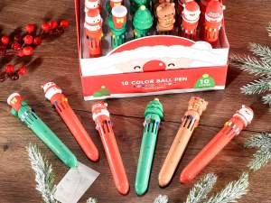 grossista cartoleria penne natale multicolore