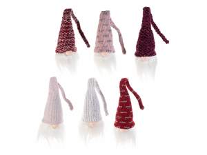 Grossiste pere noel lumiere chapeau rouge