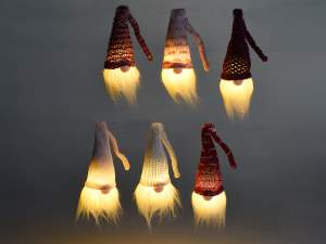 Grossiste pere noel lumiere chapeau rouge