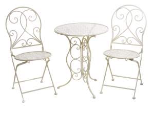 Wholesaler table chairs metal garden