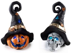 Grossista personaggio Halloween resina luce LED