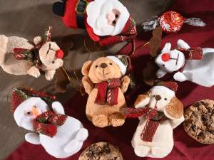 Personaggi natalizi in peluche grossista