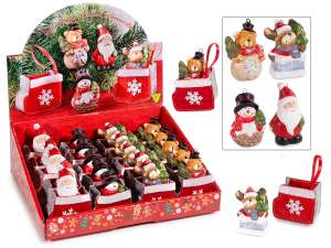 ingrosso decoro natale babbo natale pupazzo orsett