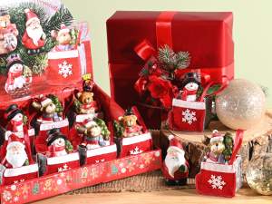 ingrosso decoro natale babbo natale pupazzo orsett
