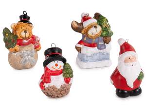 ingrosso decoro natale babbo natale pupazzo orsett