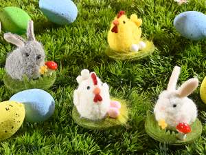 ingrosso decoro pasqua coniglietto pulcino gallina