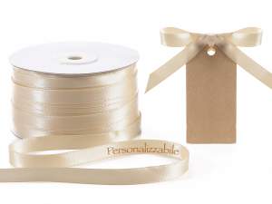 Ecru personalized ribbon