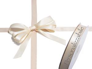 Ecru personalized ribbon