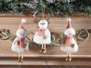 Personnages de Noël en gros à suspendre