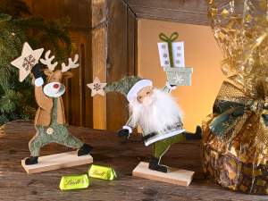 Décoration de Noël en gros, renne, Père Noël