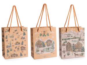 Enveloppes de Noël en papier kraft petit format en