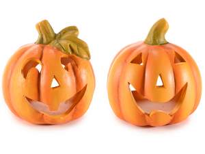 Vente en gros bougeoir citrouille halloween