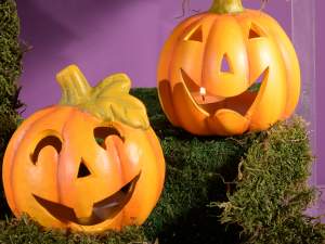 Vente en gros bougeoir citrouille halloween
