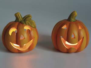 Vente en gros bougeoir citrouille halloween