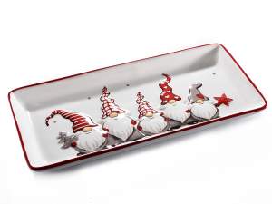 Grossista piatti Natale decori rilievo