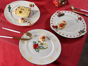 ingrosso piatto natale vintage orsetto stella