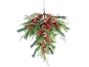 wholesale pine branches, berries, and garlands