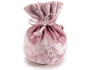 Pink velvet pouches wholesalers