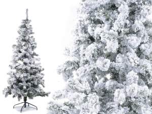 Pini abeti artificiali innevati