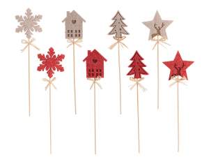 Adornos navideños y etiquetas de regalo