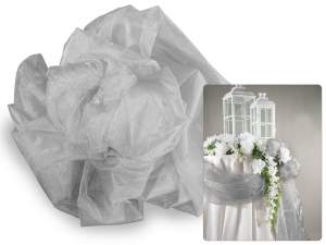 Wholesale silver organza towel